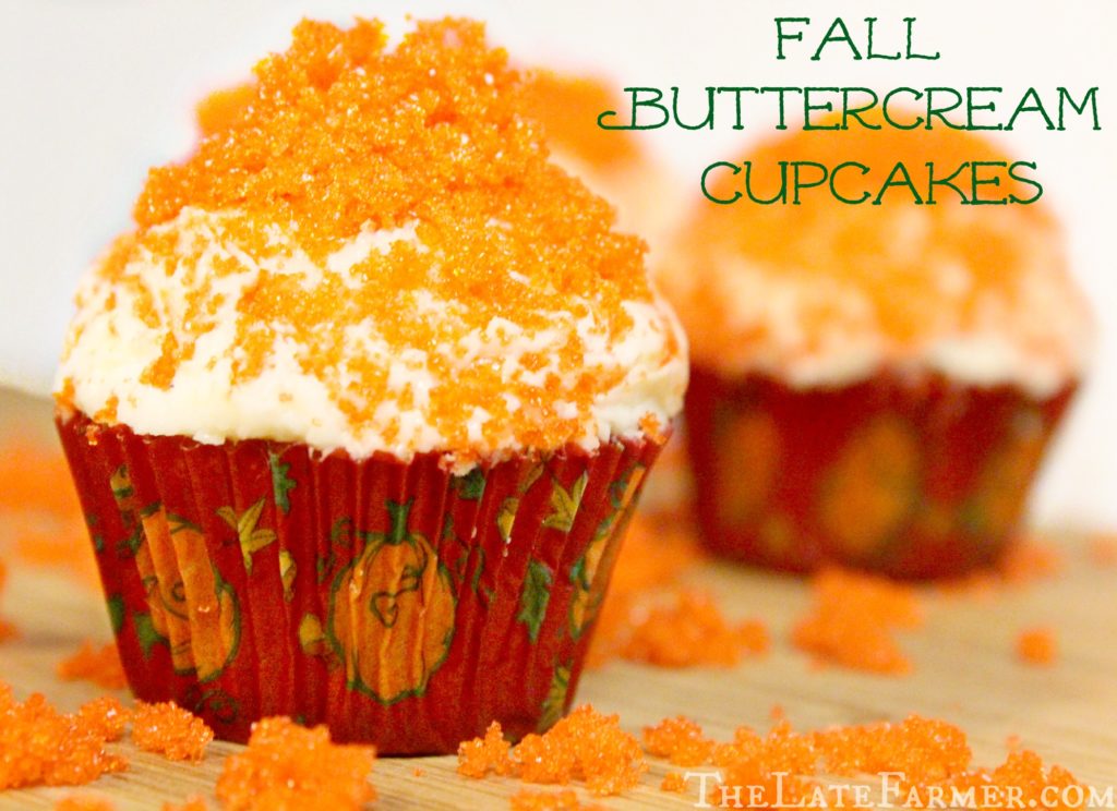 Fall Buttercream Cupcakes
